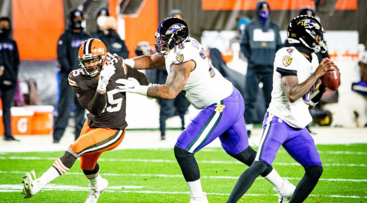 Cleveland Browns’ defensive end Myles Garrett has been a big proponent of the COVID-19 vaccines, especially after the virus sickened his family members.